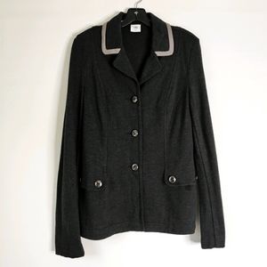 Cabi 3030 Gray Pointe Long Sleeve Blazer Size S